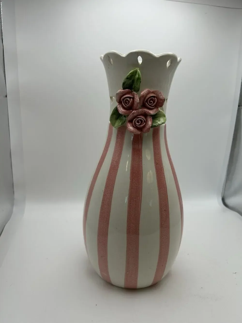 Hand Painted Vase Vintage 1970- 1990